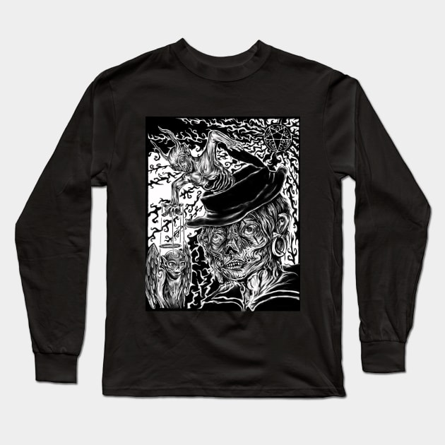 Witching Hour by Amy Brereton Long Sleeve T-Shirt by Elevated Focusion 